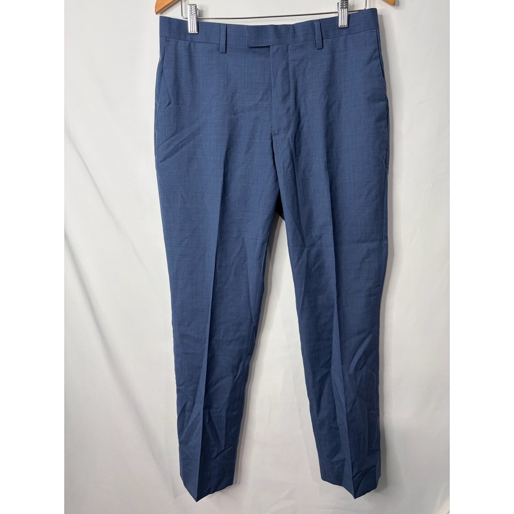 Banana Republic Slim Fit Blue 100% Wool Dress Pants Mens 31x32 Preppy Career